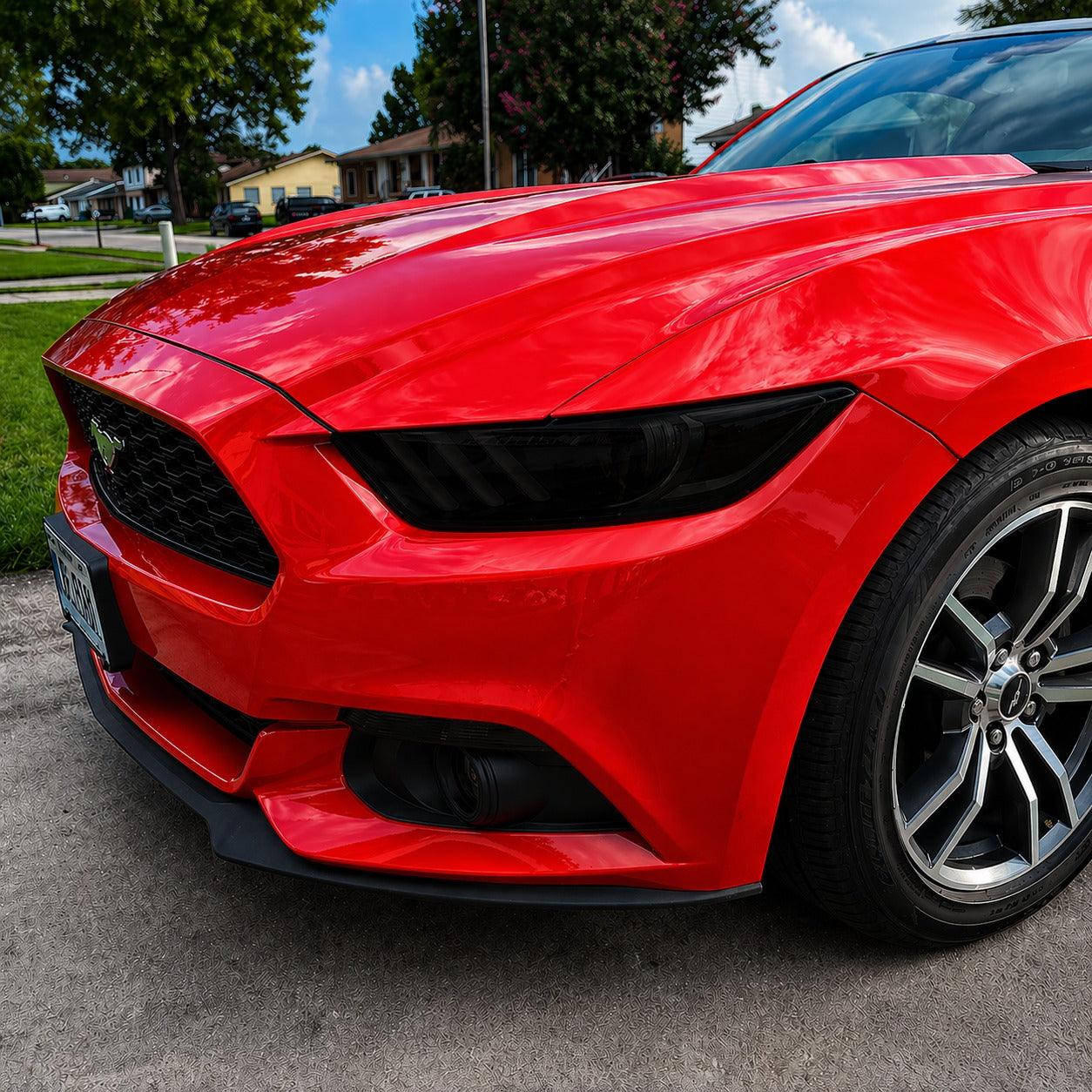 2015-2017 Ford Mustang | Headlight PreCut Tint Overlays