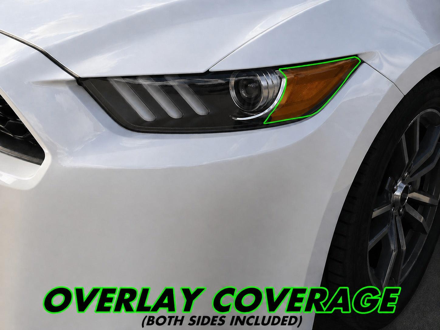 2015-2017 Ford Mustang | Headlight Side Marker PreCut Tint Overlays