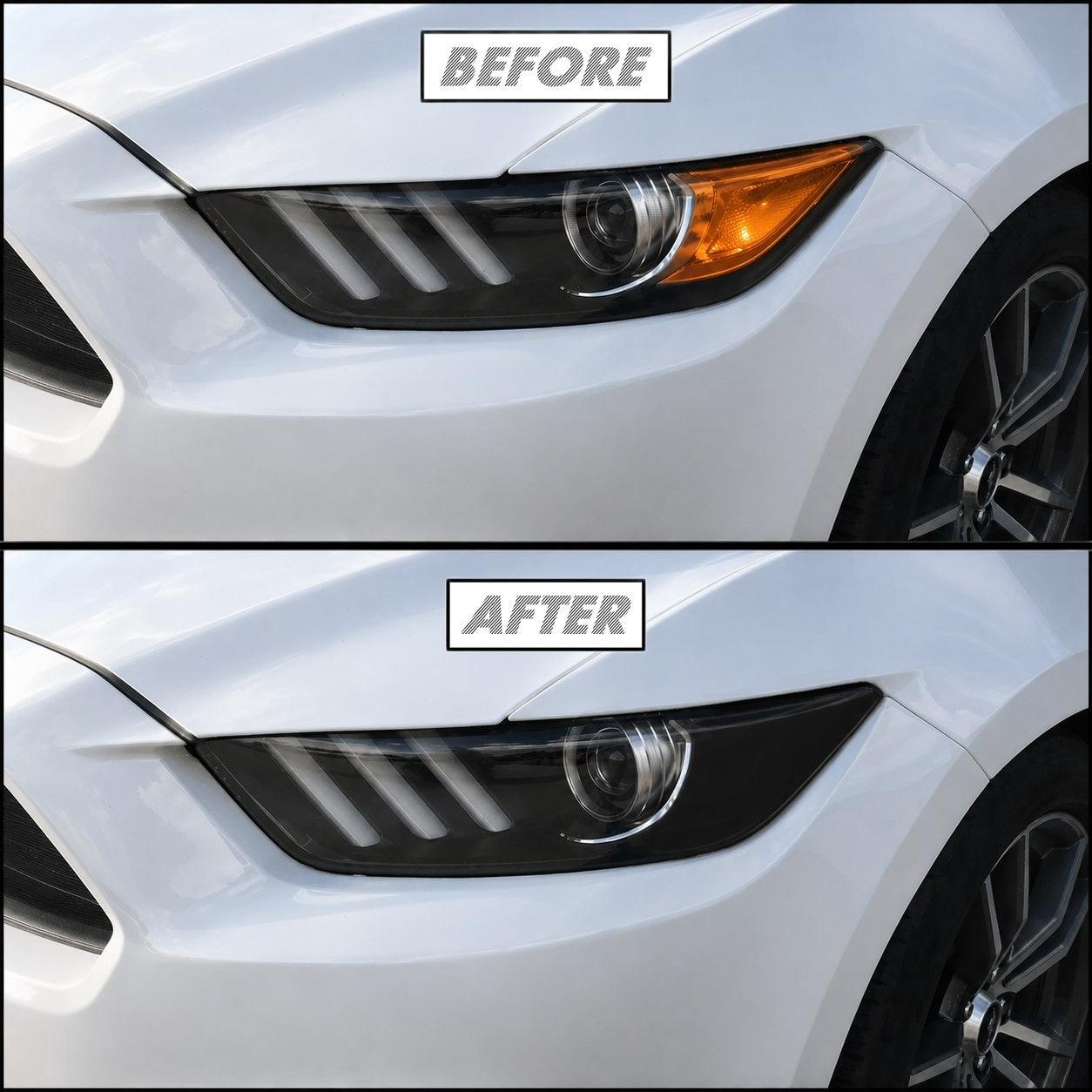 2015-2017 Ford Mustang | Headlight Side Marker PreCut Tint Overlays