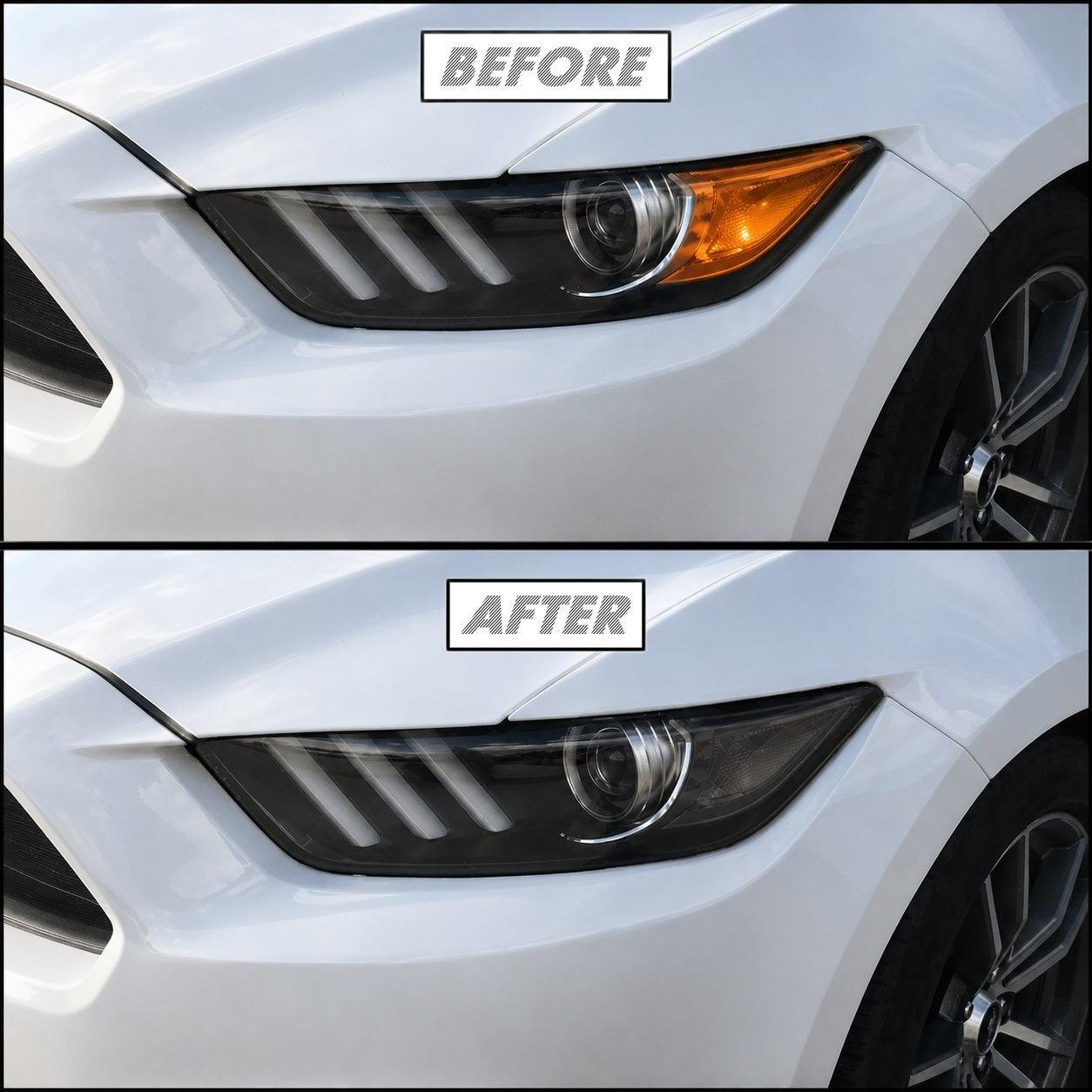 2015-2017 Ford Mustang | Headlight Side Marker PreCut Tint Overlays