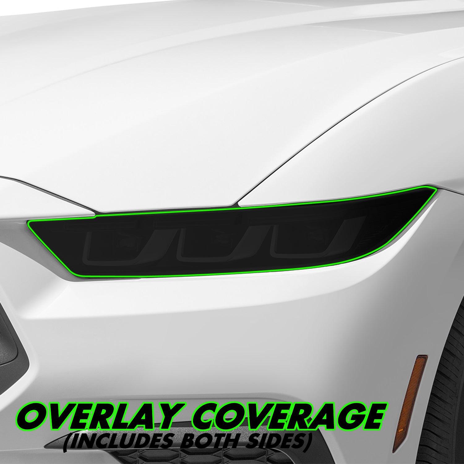 2024-2026 Ford Mustang | Headlight PreCut Tint Overlays