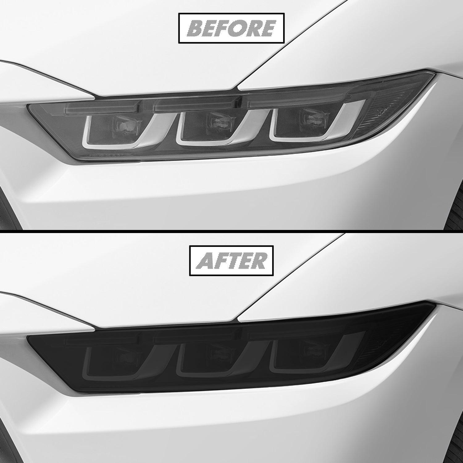 2024-2026 Ford Mustang | Headlight PreCut Tint Overlays