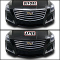2015-2019 Cadillac CTS | Outer Front Grill Trim Chrome Delete PreCut Vinyl Wrap