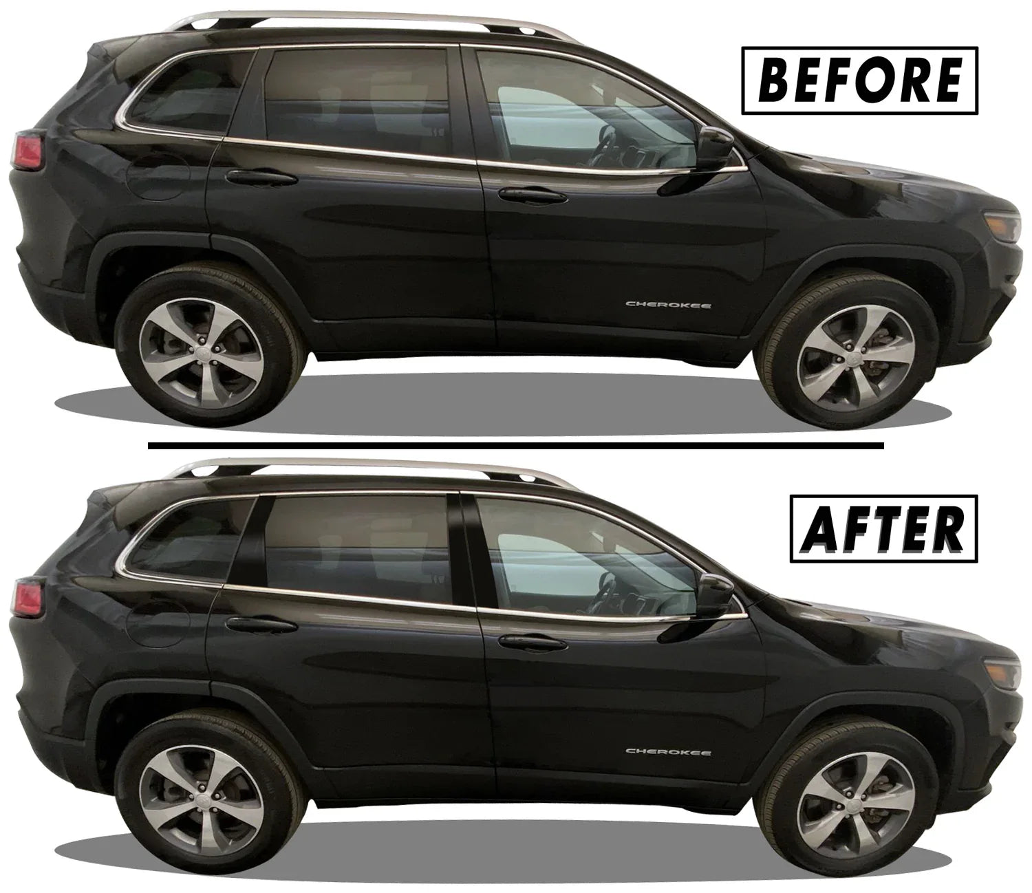 2014-2023 Jeep Cherokee | Door Pillars PreCut Vinyl Wrap