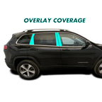 2014-2023 Jeep Cherokee | Door Pillars PreCut Vinyl Wrap