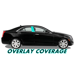 Fit For Cadillac ATS 2013-2019 2X Glossy Black Side Window Louver Shutter Cover Js | UK