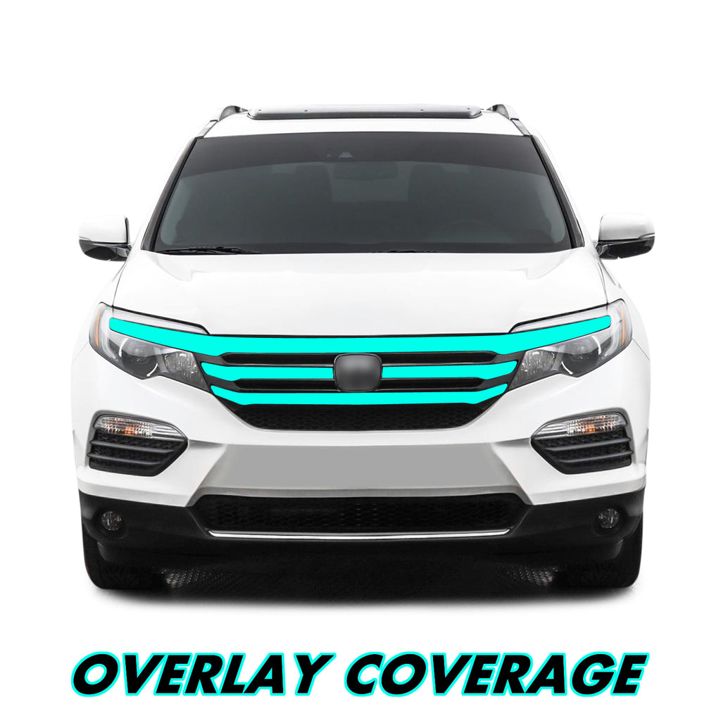 2016-2022 Honda Pilot | Window Trim Chrome Delete PreCut Vinyl Wrap