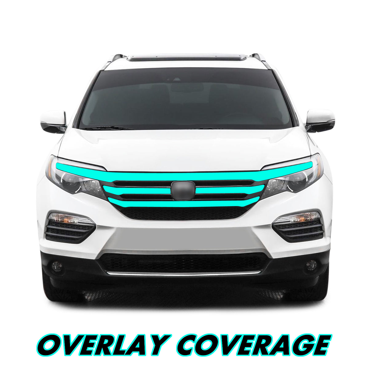 2016-2022 Honda Pilot | Window Trim Chrome Delete PreCut Vinyl Wrap