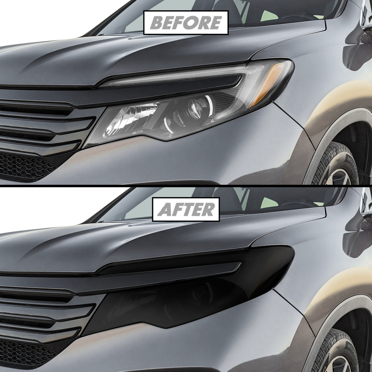 2016-2022 Honda Pilot | Headlight PreCut Tint Overlays