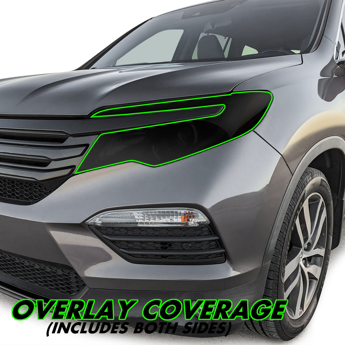 2016-2022 Honda Pilot | Headlight PreCut Tint Overlays