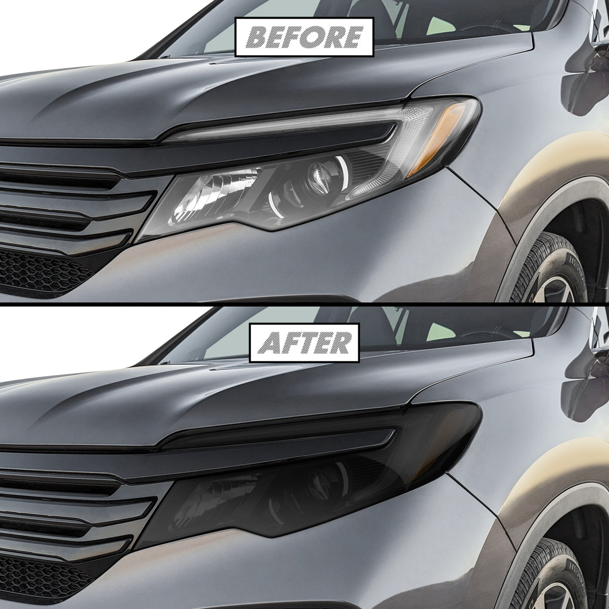 2016-2022 Honda Pilot | Headlight PreCut Tint Overlays