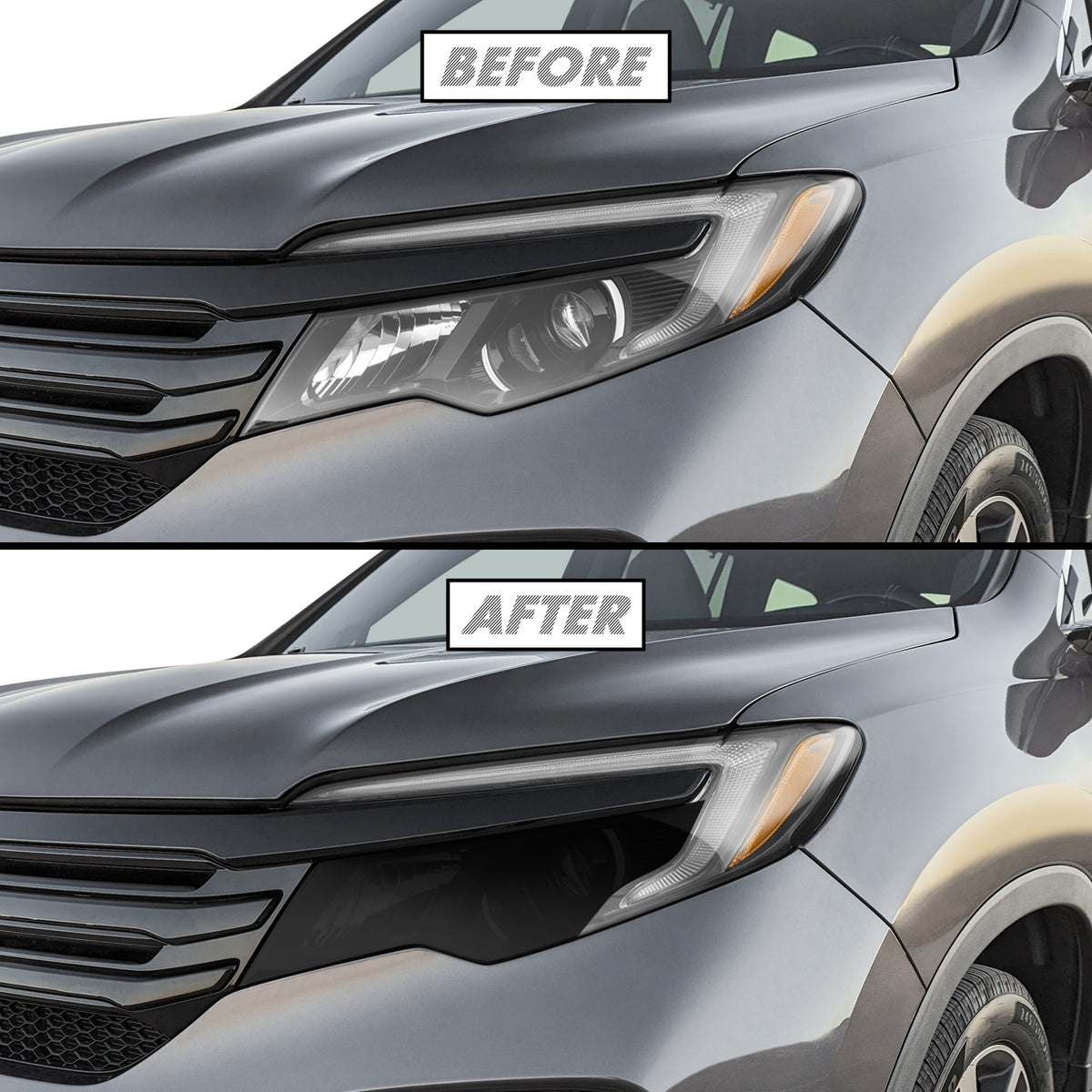 2016-2022 Honda Pilot | Headlight Cutout PreCut Tint Overlays