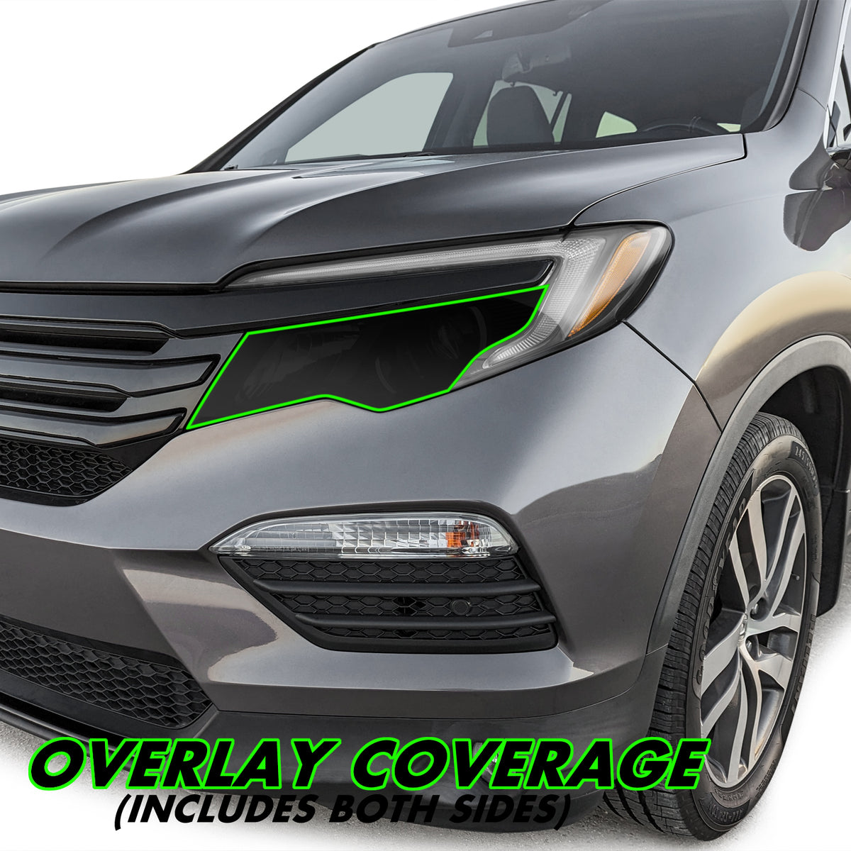 2016-2022 Honda Pilot | Headlight Cutout PreCut Tint Overlays