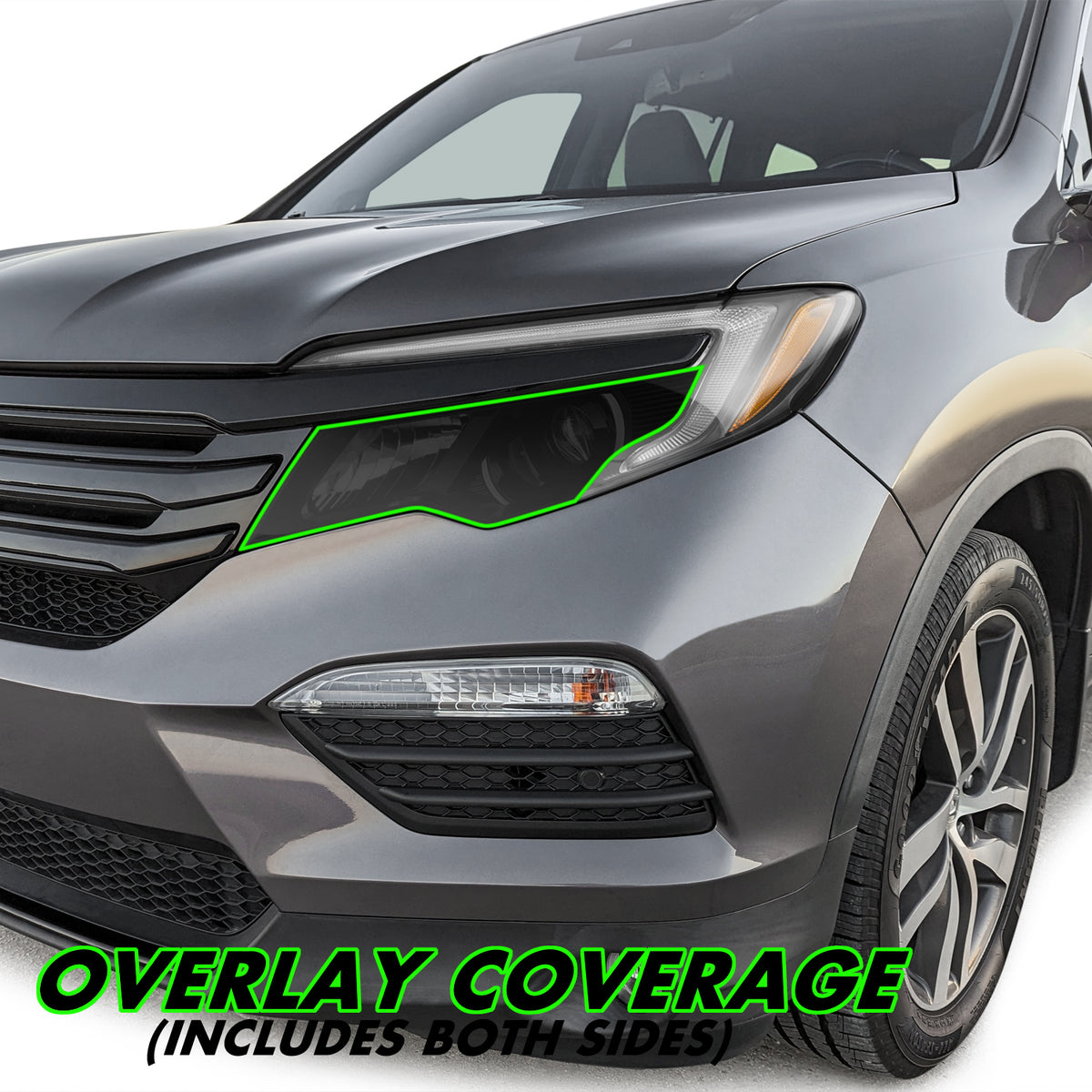 2016-2022 Honda Pilot | Headlight Cutout PreCut Tint Overlays
