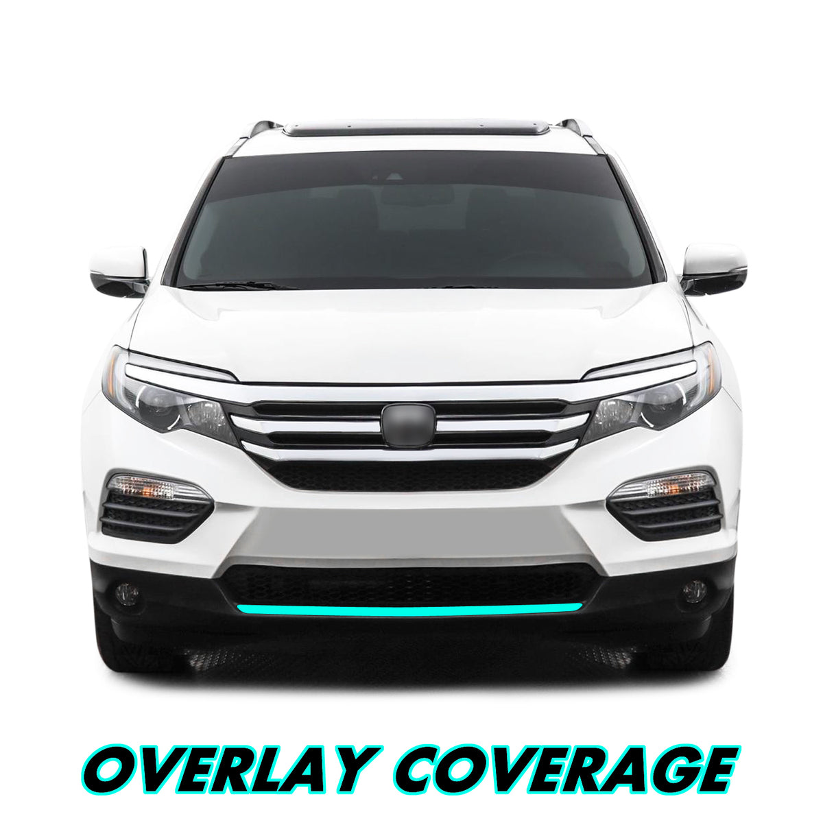 2016-2022 Honda Pilot | Lower Lip Trim Chrome Delete PreCut Vinyl Wrap