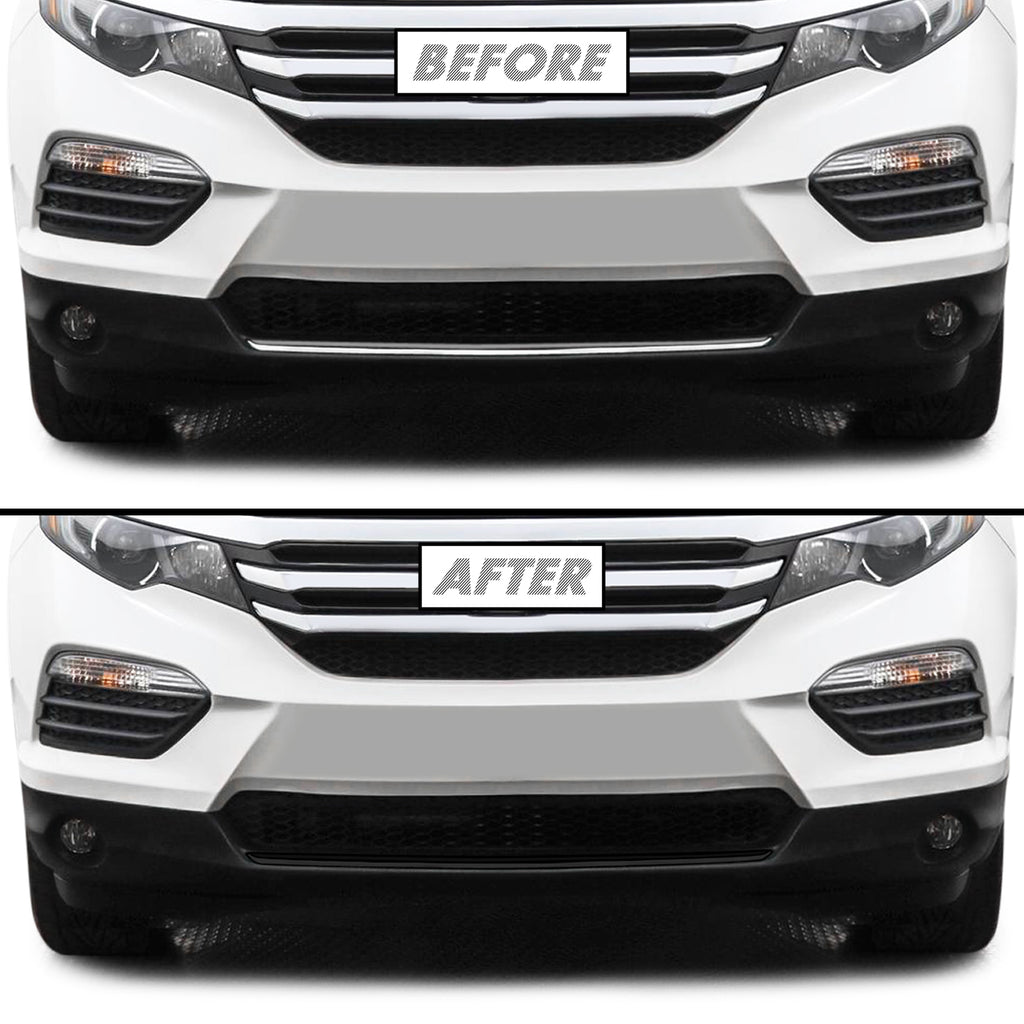 2016-2022 Honda Pilot | Lower Lip Trim Chrome Delete PreCut Vinyl Wrap