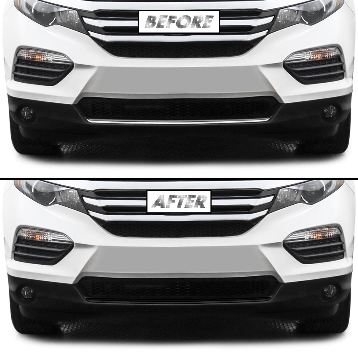 2016-2022 Honda Pilot | Lower Lip Trim Chrome Delete PreCut Vinyl Wrap