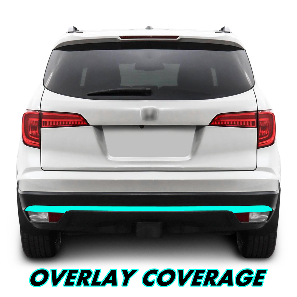 2016-2022 Honda Pilot | Rear Bumper Diffuser Trim Chrome Delete PreCut Vinyl Wrap