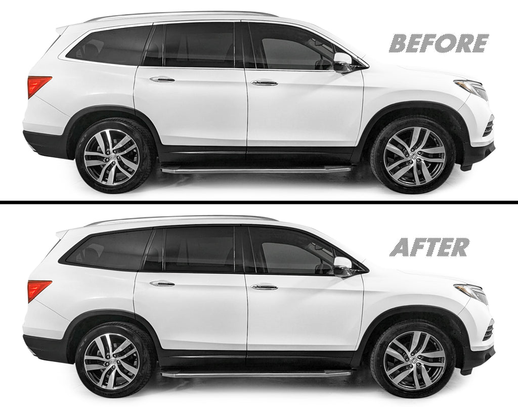 2016-2022 Honda Pilot | Window Trim Chrome Delete PreCut Vinyl Wrap