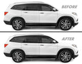 2016-2022 Honda Pilot | Window Trim Chrome Delete PreCut Vinyl Wrap