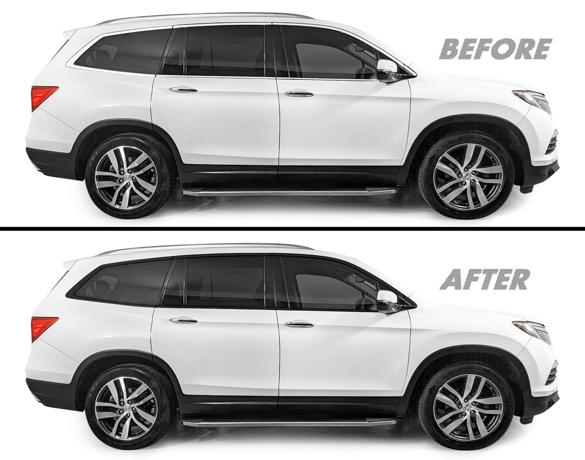 2016-2022 Honda Pilot | Window Trim Chrome Delete PreCut Vinyl Wrap