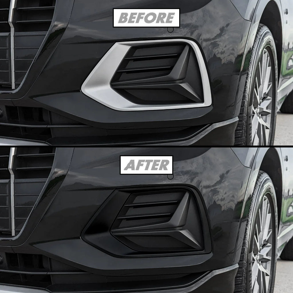 2019-2023 Audi Q3 | Fog Light Trim Chrome Delete PreCut Vinyl Wrap