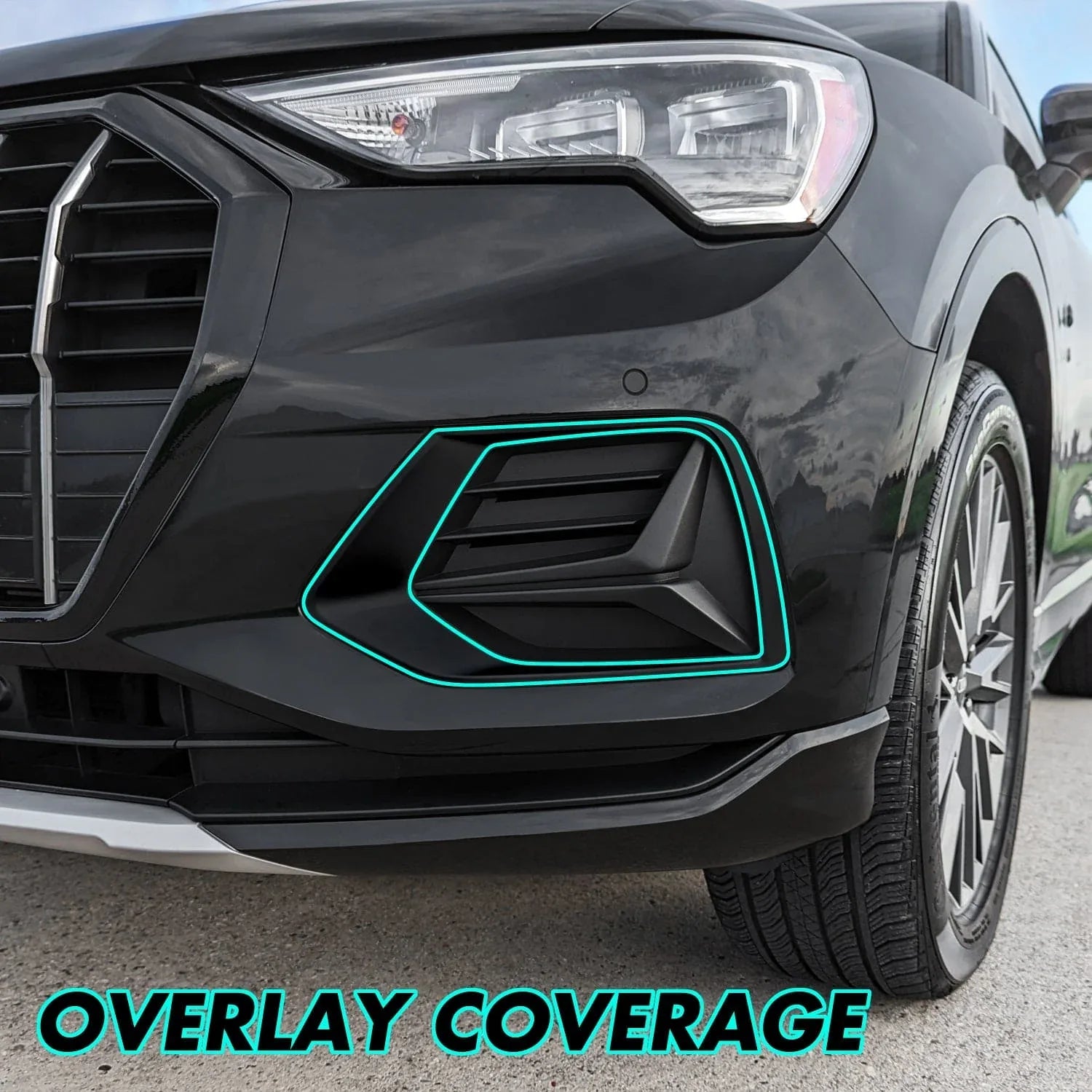 2019-2023 Audi Q3 | Fog Light Trim Chrome Delete PreCut Vinyl Wrap