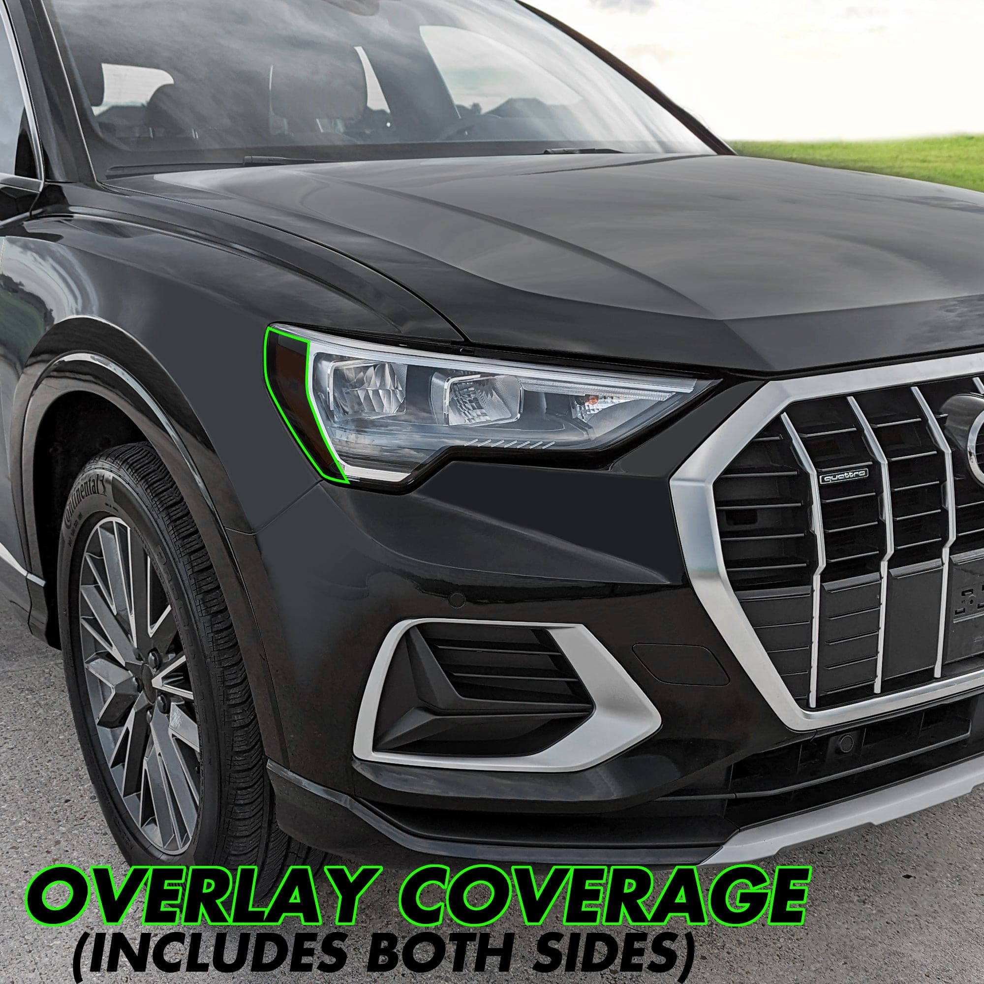 2019-2023 Audi Q3 | Headlight Side Marker PreCut Vinyl Overlays