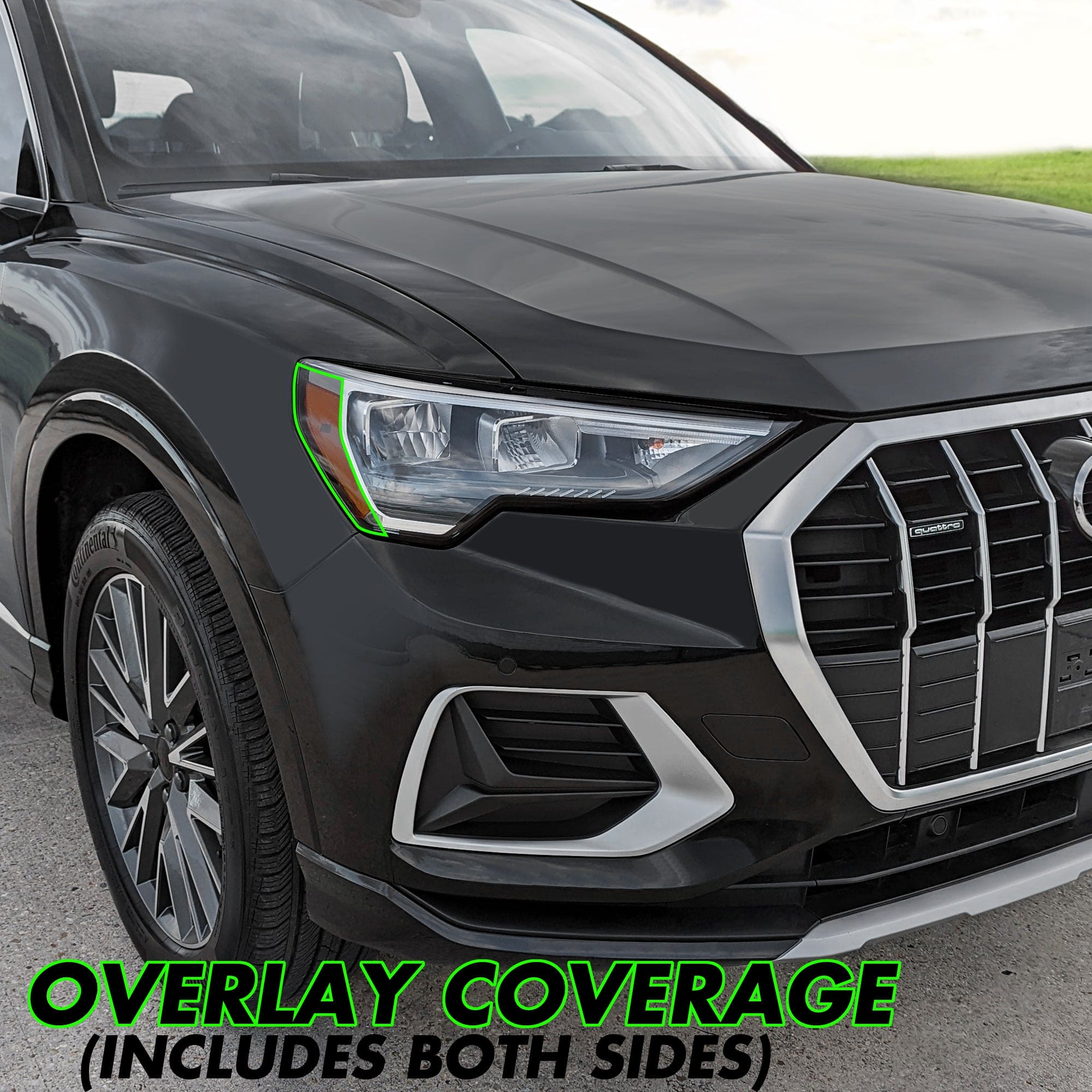 2019-2023 Audi Q3 | Headlight Side Marker PreCut Vinyl Overlays