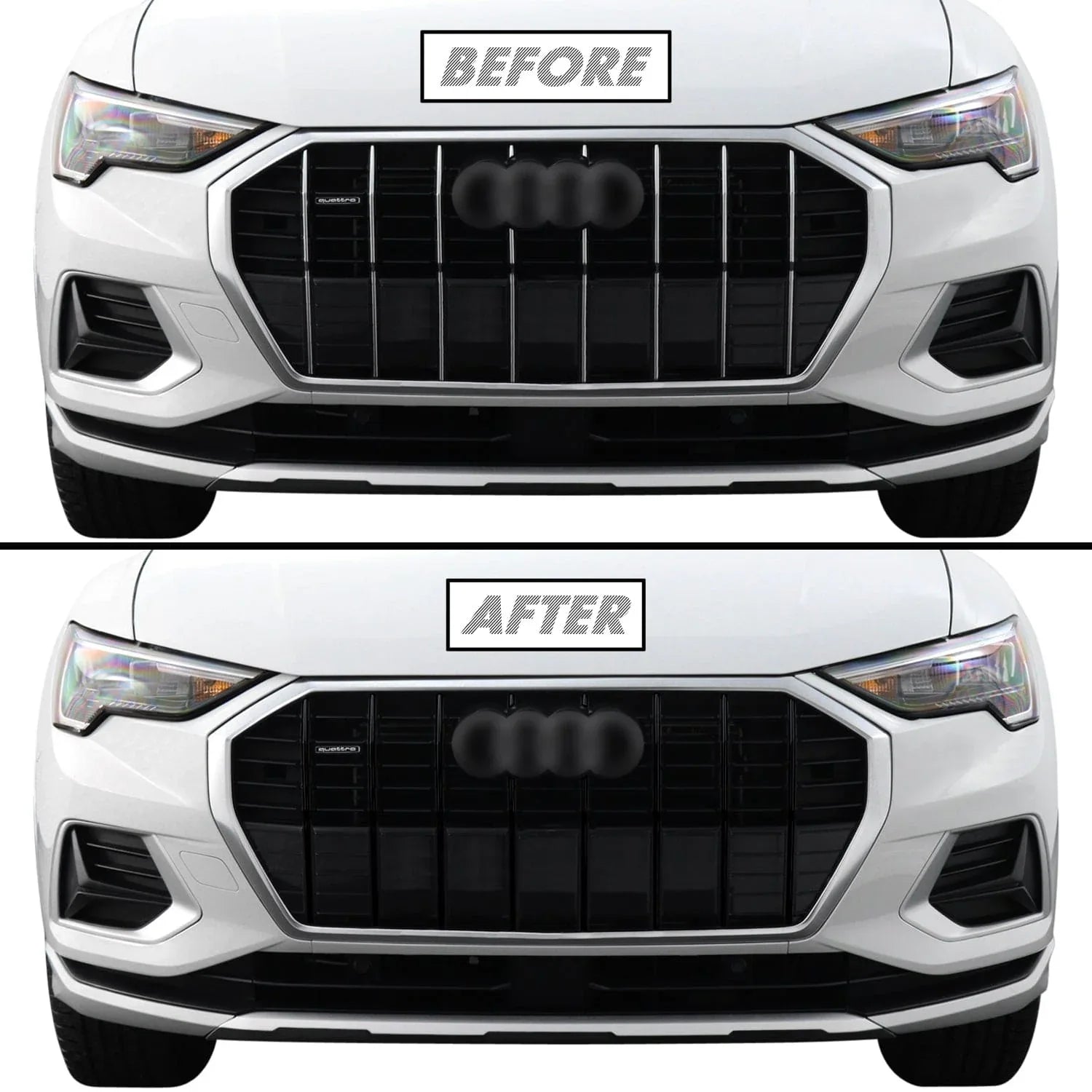 2019-2023 Audi Q3 | Inner Front Grill Trim Chrome Delete PreCut Vinyl Wrap