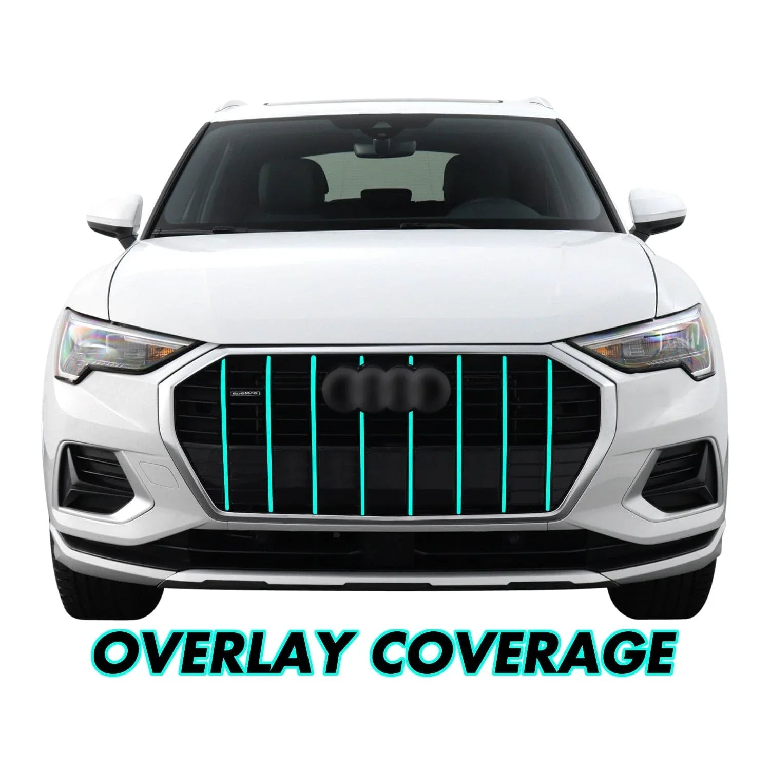 2019-2023 Audi Q3 | Inner Front Grill Trim Chrome Delete PreCut Vinyl Wrap