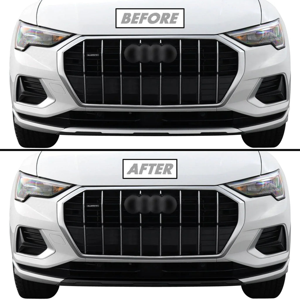 2019-2023 Audi Q3 | Front Bumper Lower Lip Trim Chrome Delete PreCut Vinyl Wrap