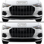 2019-2023 Audi Q3 | Front Bumper Lower Lip Trim Chrome Delete PreCut Vinyl Wrap
