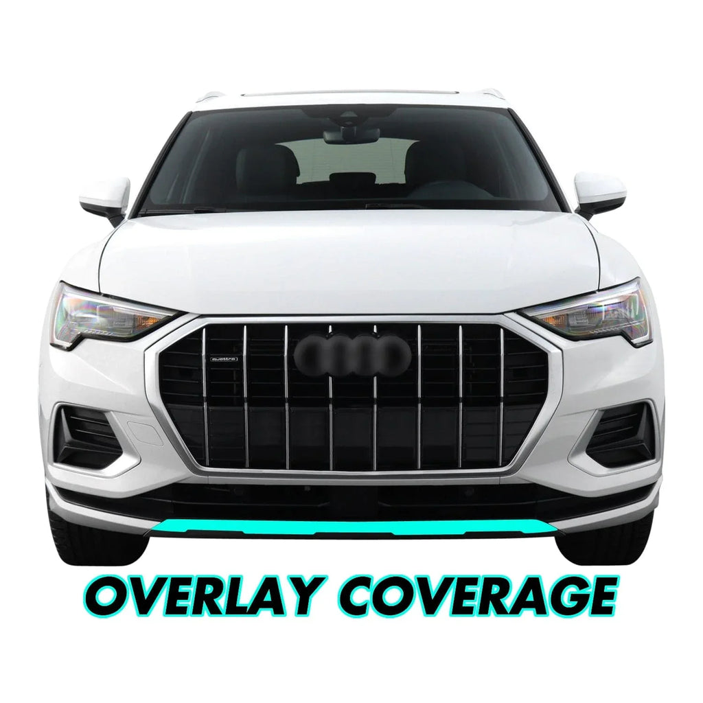 2019-2023 Audi Q3 | Front Bumper Lower Lip Trim Chrome Delete PreCut Vinyl Wrap