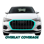 2019-2023 Audi Q3 | Outer Front Grill Trim Chrome Delete PreCut Vinyl Wrap