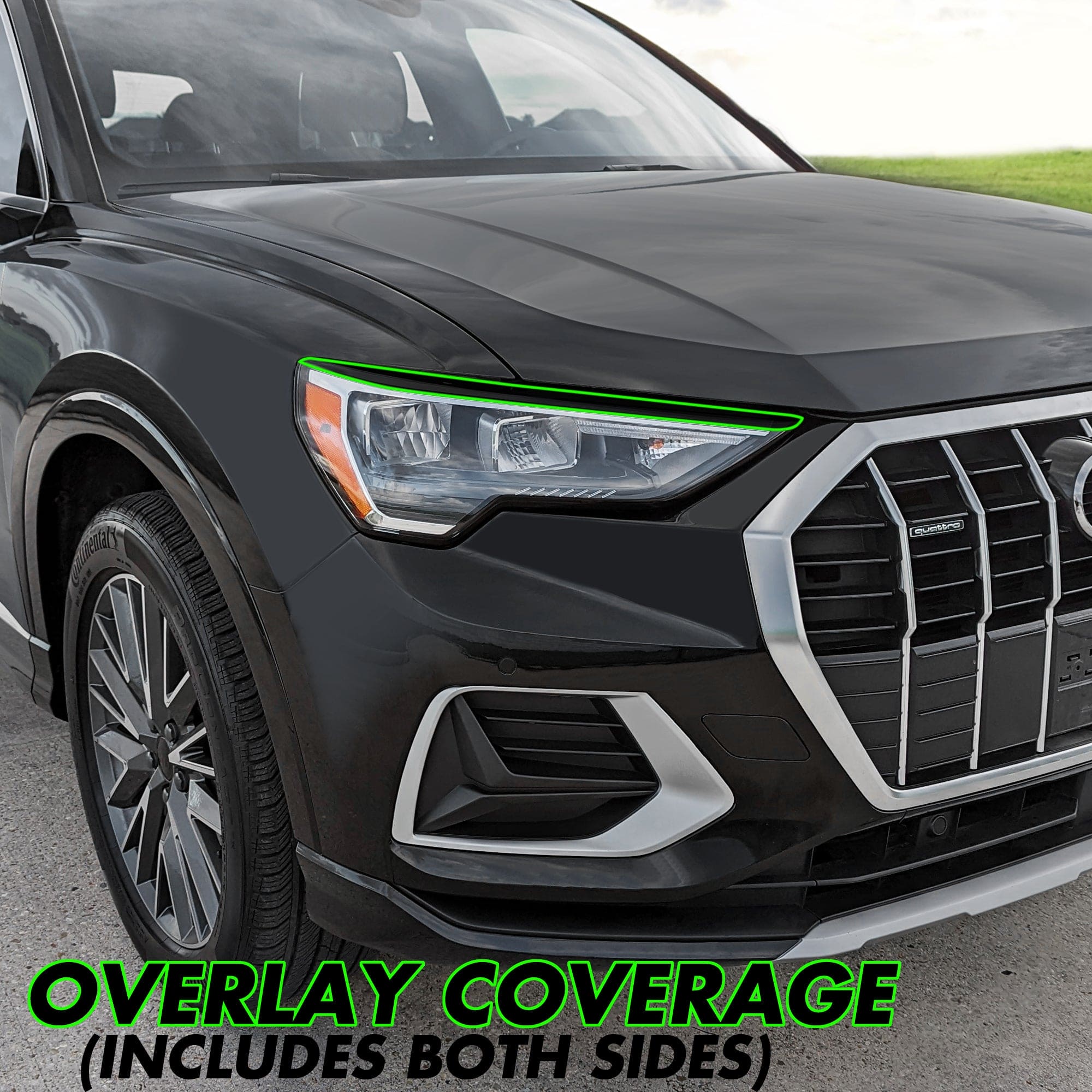 2019-2024 Audi Q3 | Headlight Eyelid PreCut Tint Overlays