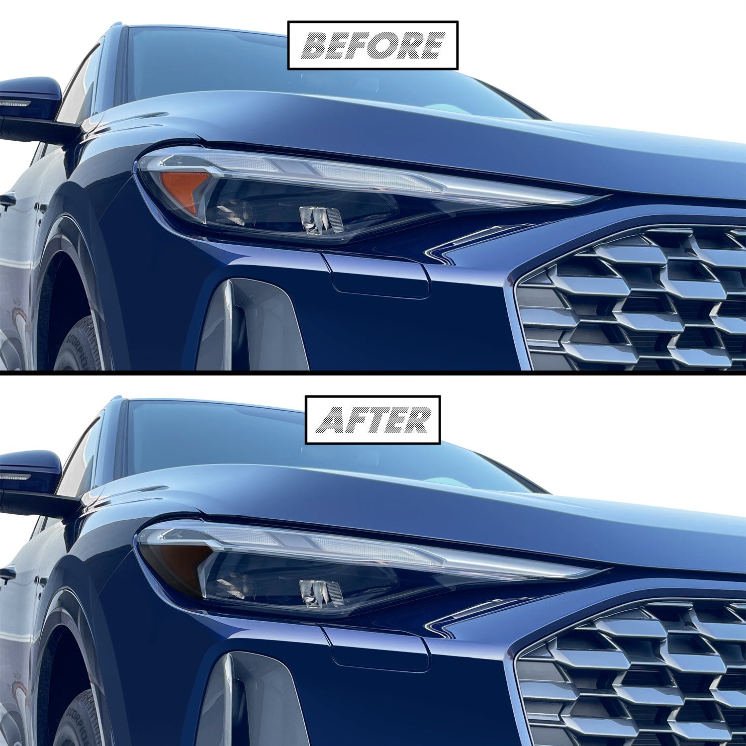 2025-2026 Audi Q5 | Headlight Side Marker PreCut Tint Overlays