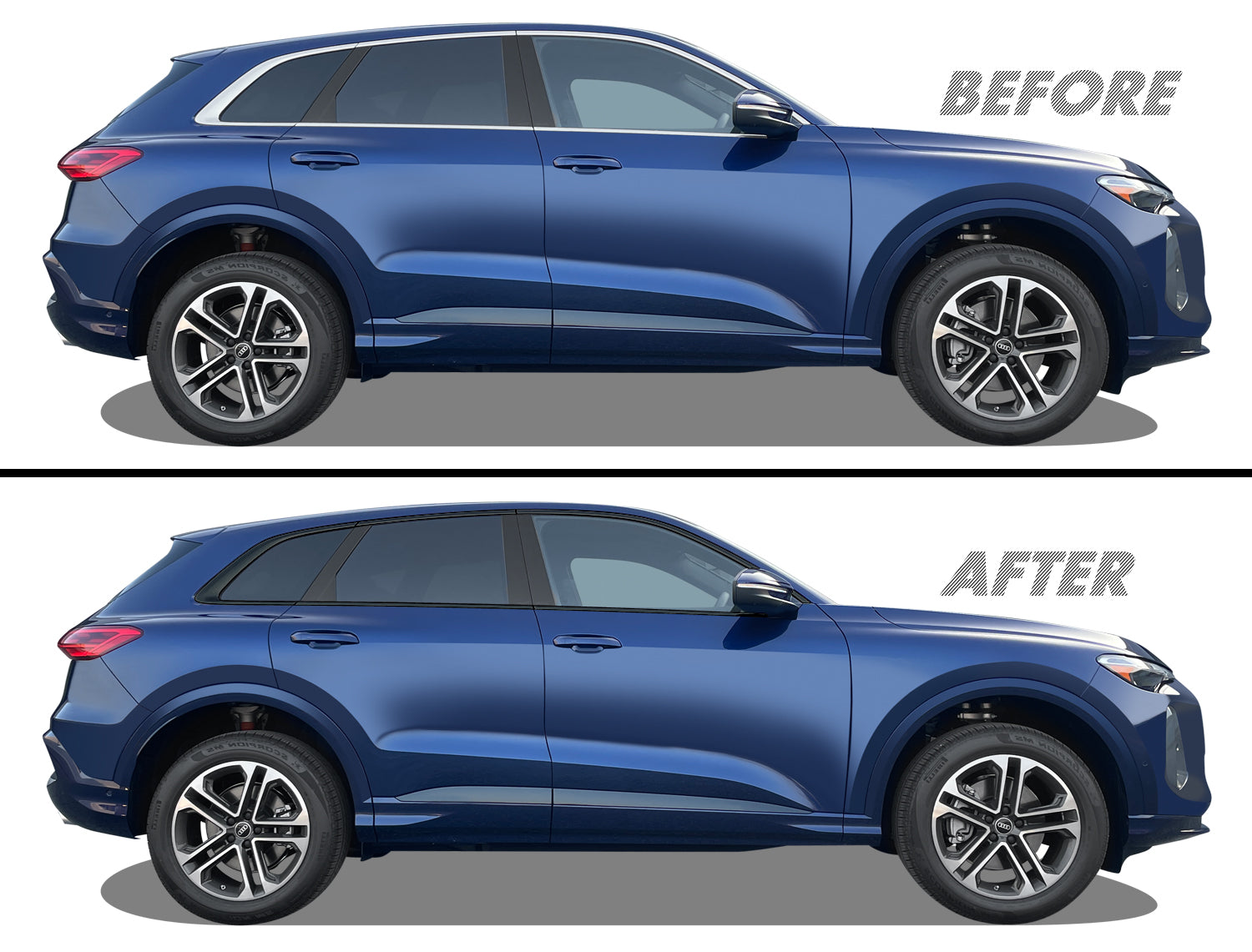 2025-2026 Audi Q5 | Window Trim Chrome Delete PreCut Vinyl Wrap
