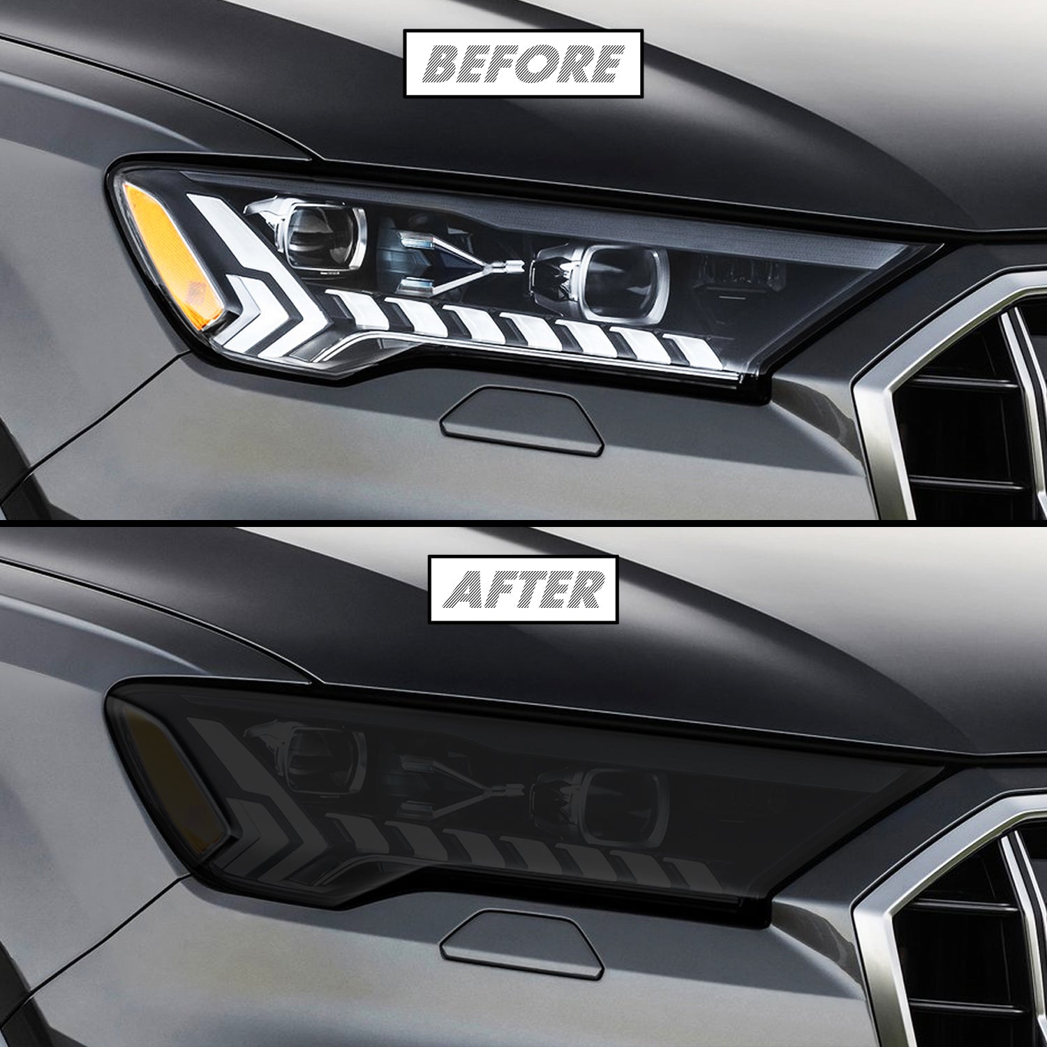 2020-2024 Audi Q7 | Headlight PreCut Tint Overlays