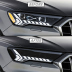 2020-2024 Audi Q7 | Matrix Headlight DRL Cutout PreCut Tint Overlays