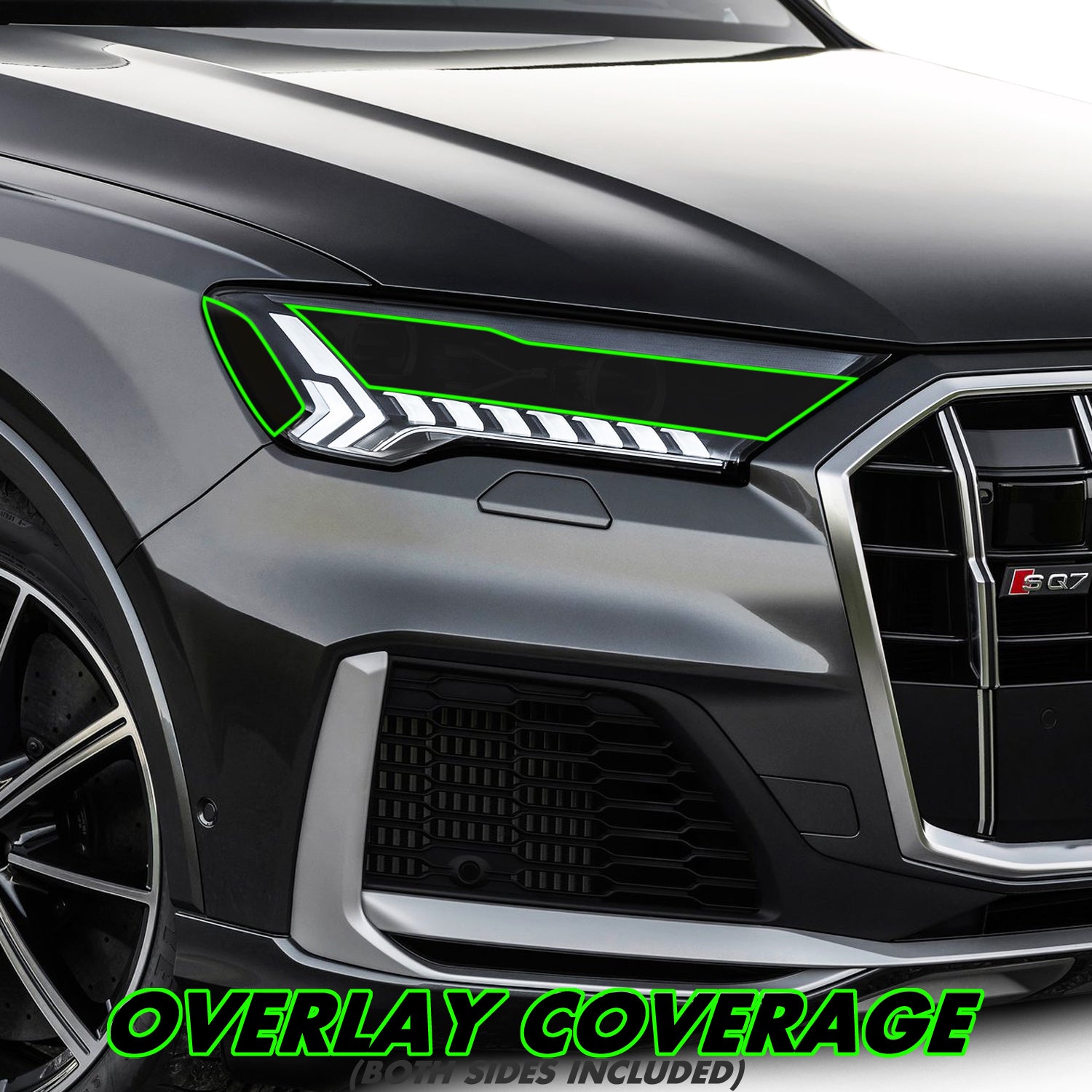 2020-2024 Audi Q7 | Matrix Headlight DRL Cutout PreCut Tint Overlays