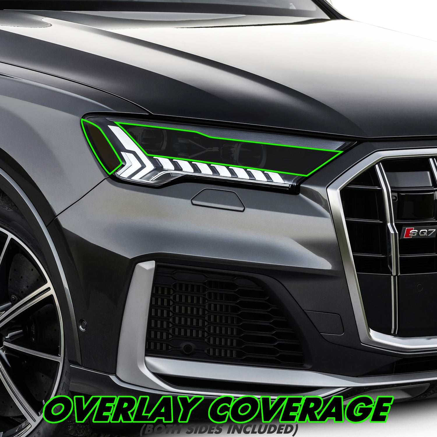 2020-2024 Audi Q7 | Matrix Headlight DRL Cutout PreCut Tint Overlays