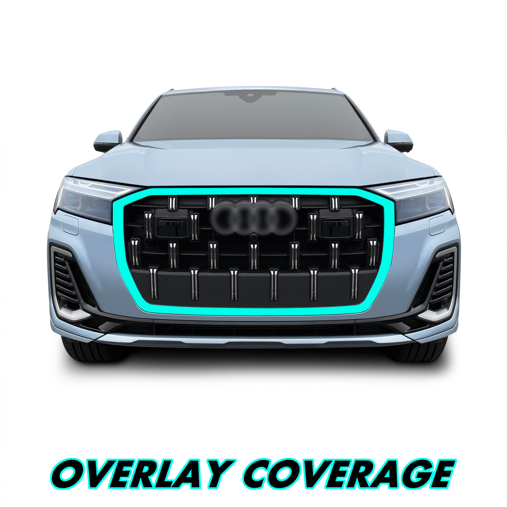 2025-2026 Audi Q7 | Front Grill Trim Chrome Delete PreCut Vinyl Wrap