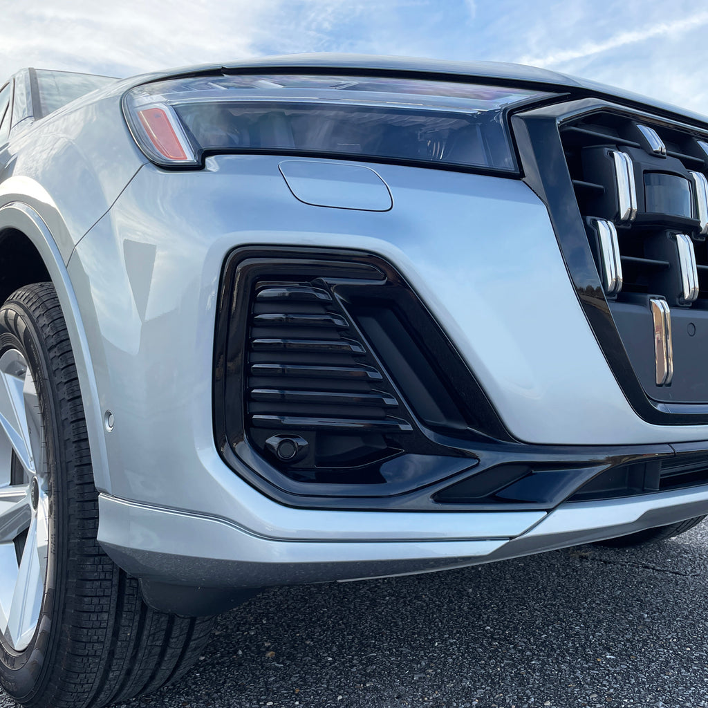 2025-2026 Audi Q7 | Front Bumper Side Vent Trim Chrome Delete PreCut Vinyl Wrap