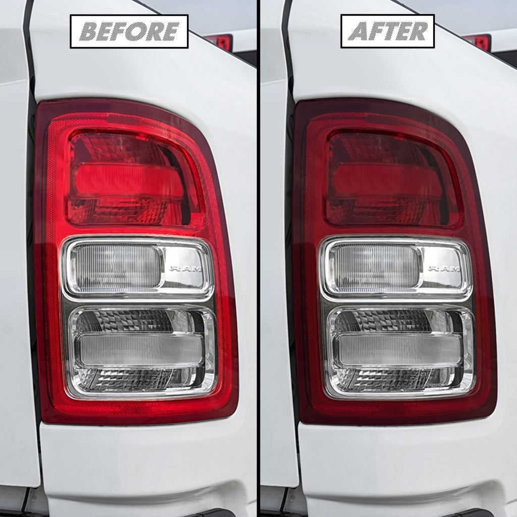 2019-2024 Dodge Ram 1500 | Halogen Tail Light Cutout PreCut Tint Overlays