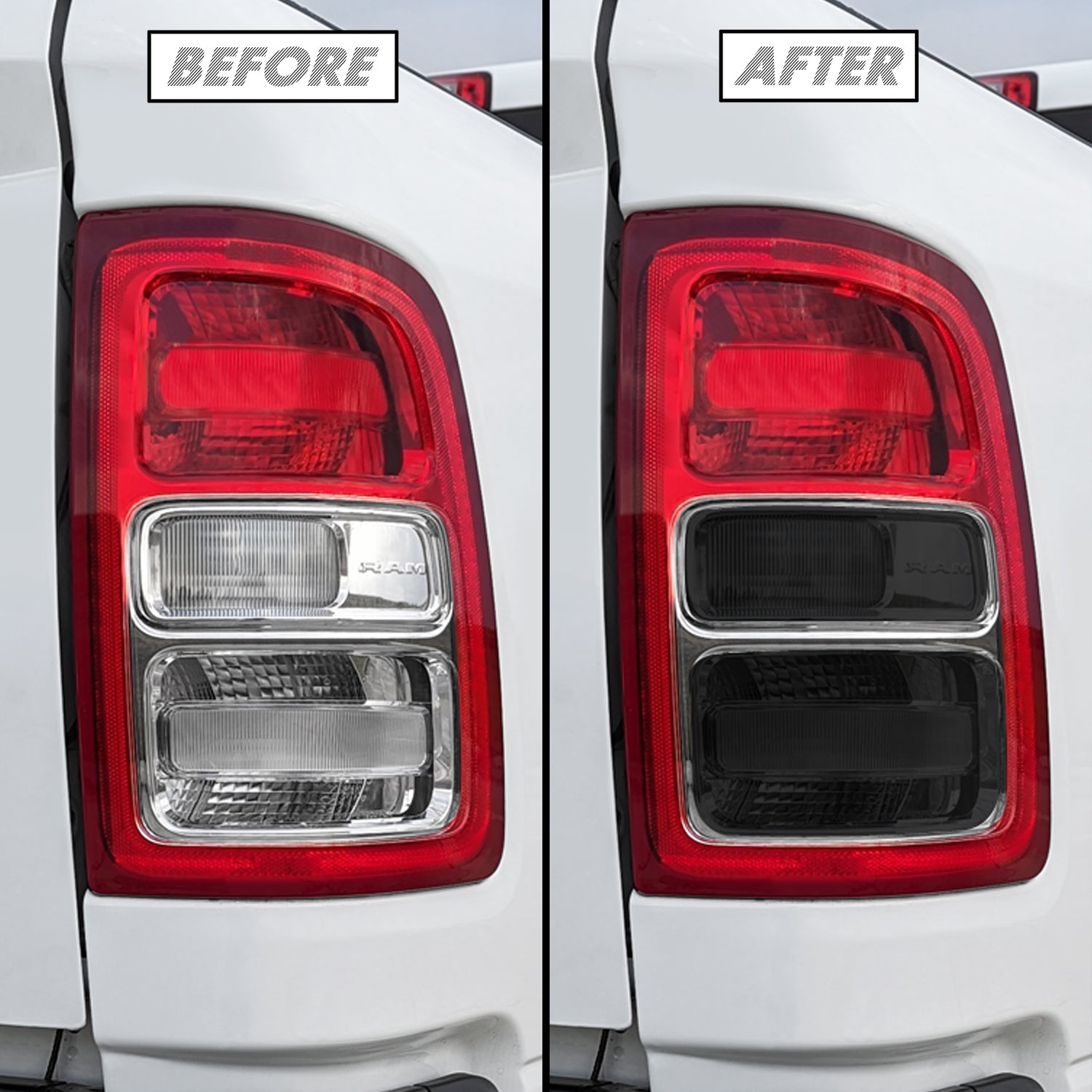2019-2024 Dodge Ram | Halogen Turn Signal & Reverse Light PreCut Tint Overlays