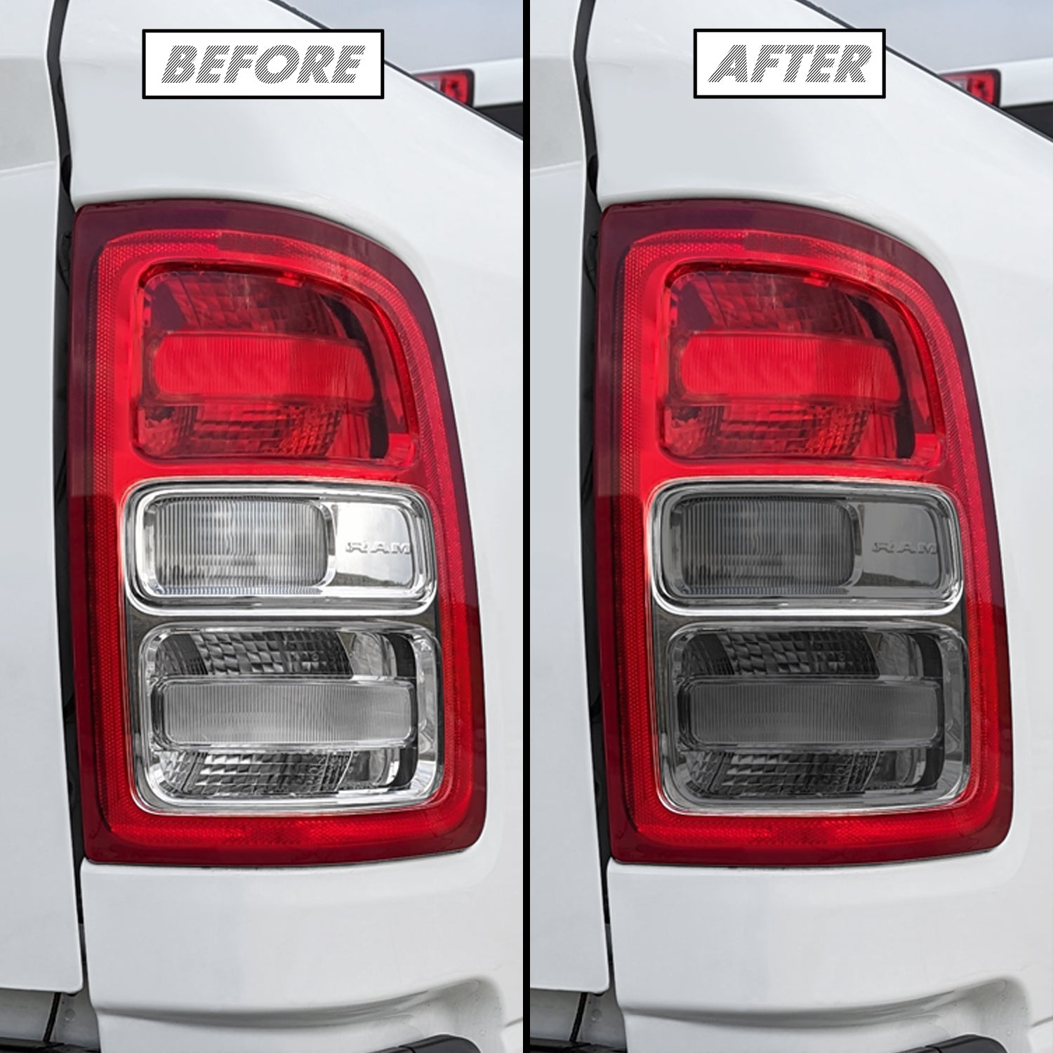 2019-2024 Dodge Ram | Halogen Turn Signal & Reverse Light PreCut Tint Overlays