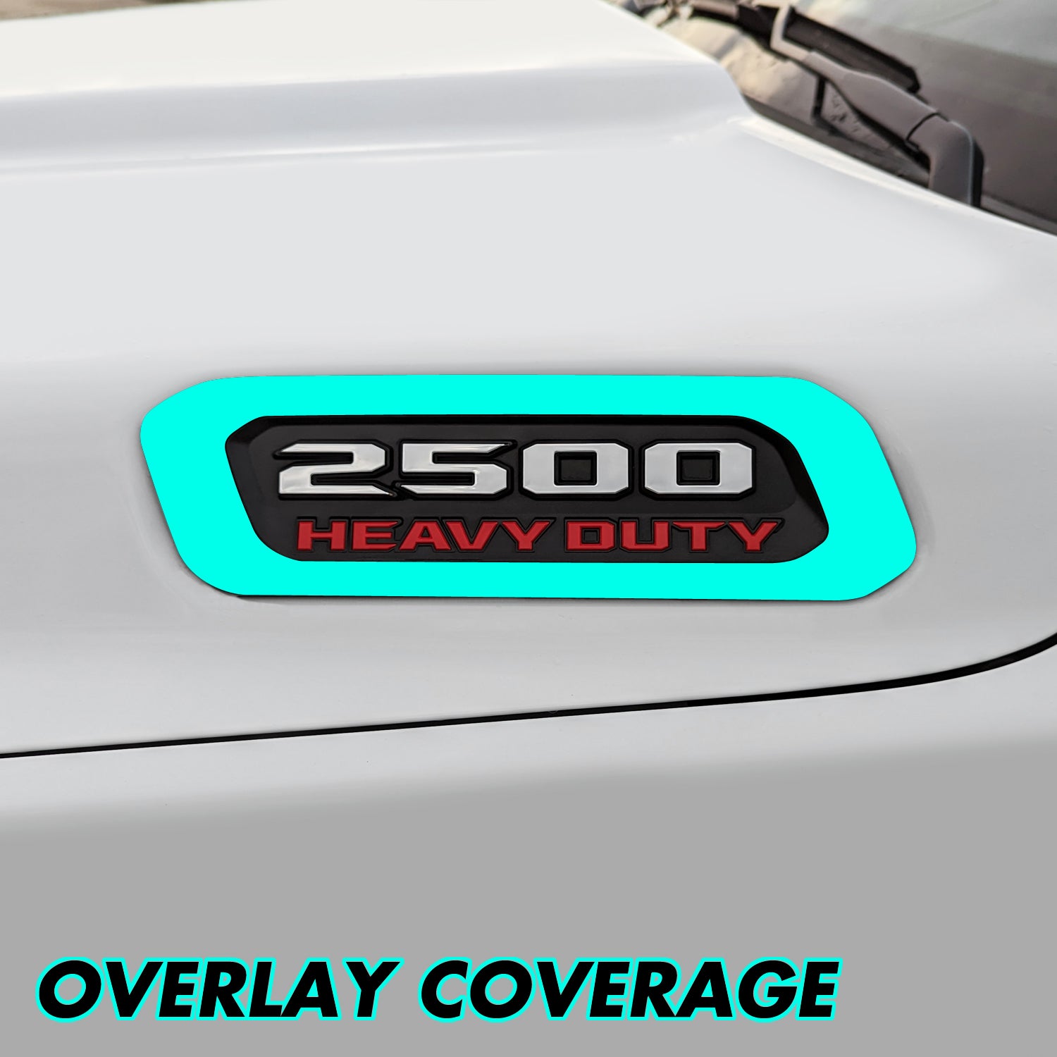 2019-2024 Dodge Ram 2500 | Hood Emblem Trim Chrome Delete PreCut Vinyl Wrap