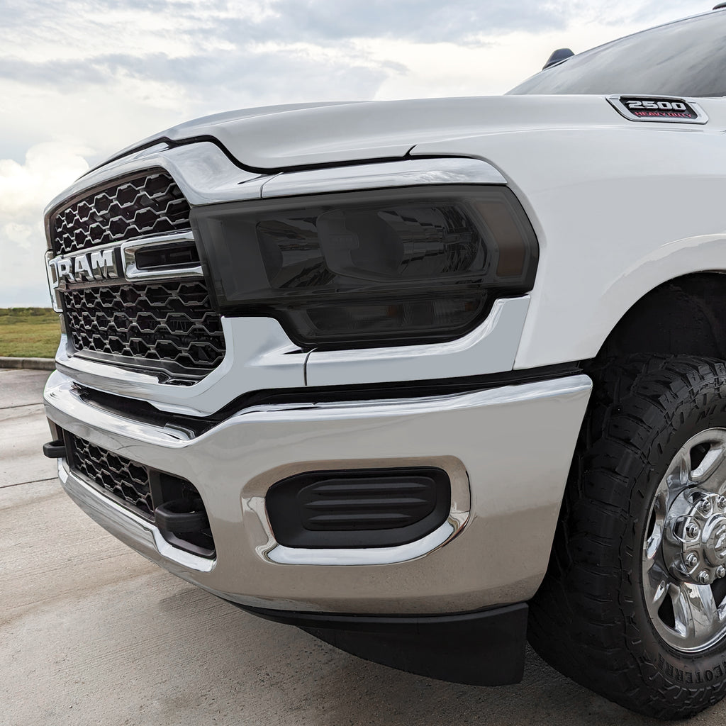 2019-2024 Dodge Ram 2500 / 3500 | Headlight PreCut Tint Overlays