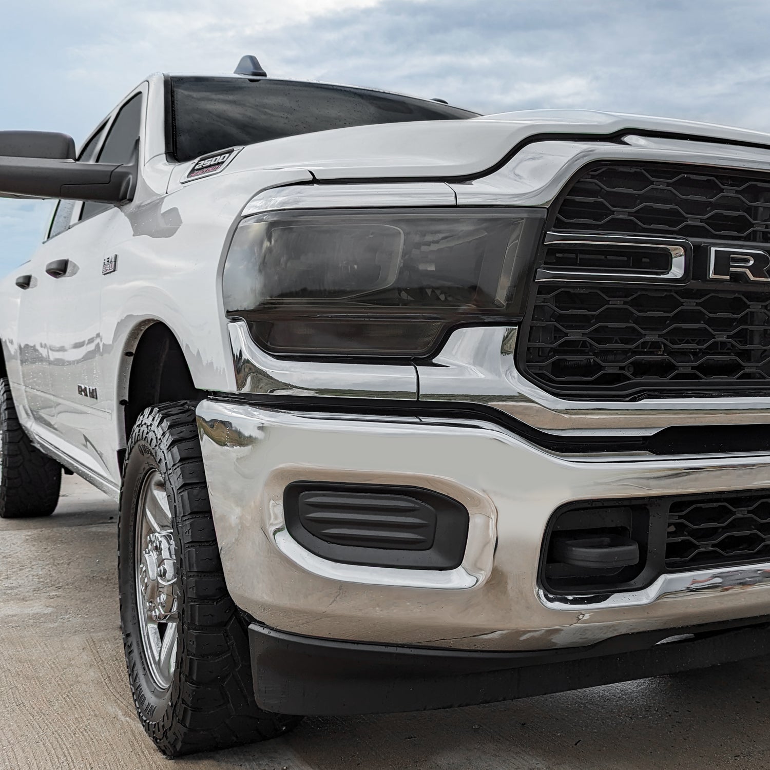 2019-2024 Dodge Ram 2500 / 3500 | Headlight PreCut Tint Overlays